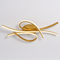 Люстра стельова золота L-86 cm Led Gold Wave Ceiling 250719-100005693