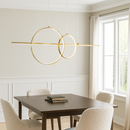 Підвісна люстра золота L-110 cm Led 34W 3000K Gold Luna 251040-100006220