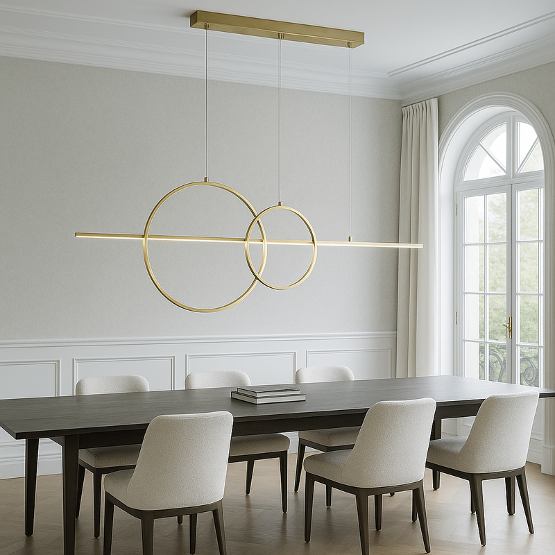 Підвісна люстра золота L-110 cm Led 34W 3000K Gold Luna 251040-100006220