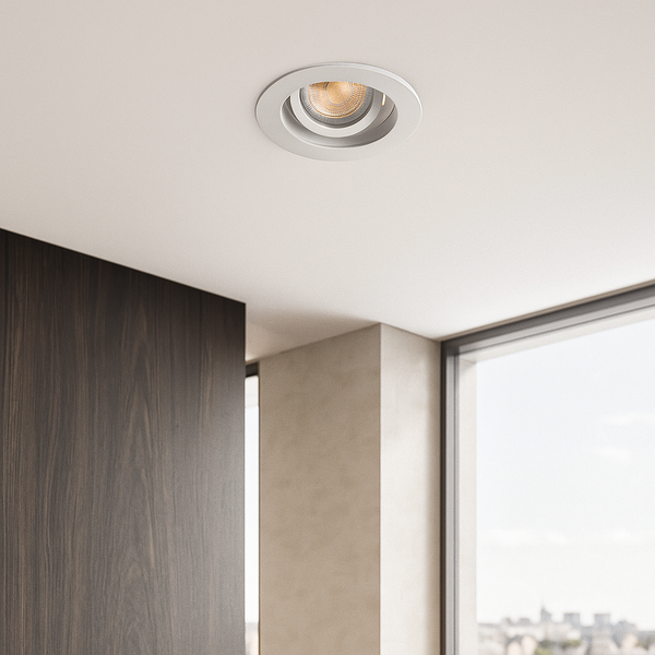 Точковий світильник білий H-4 cm D-10 cm GU10 White 2251032-100006477