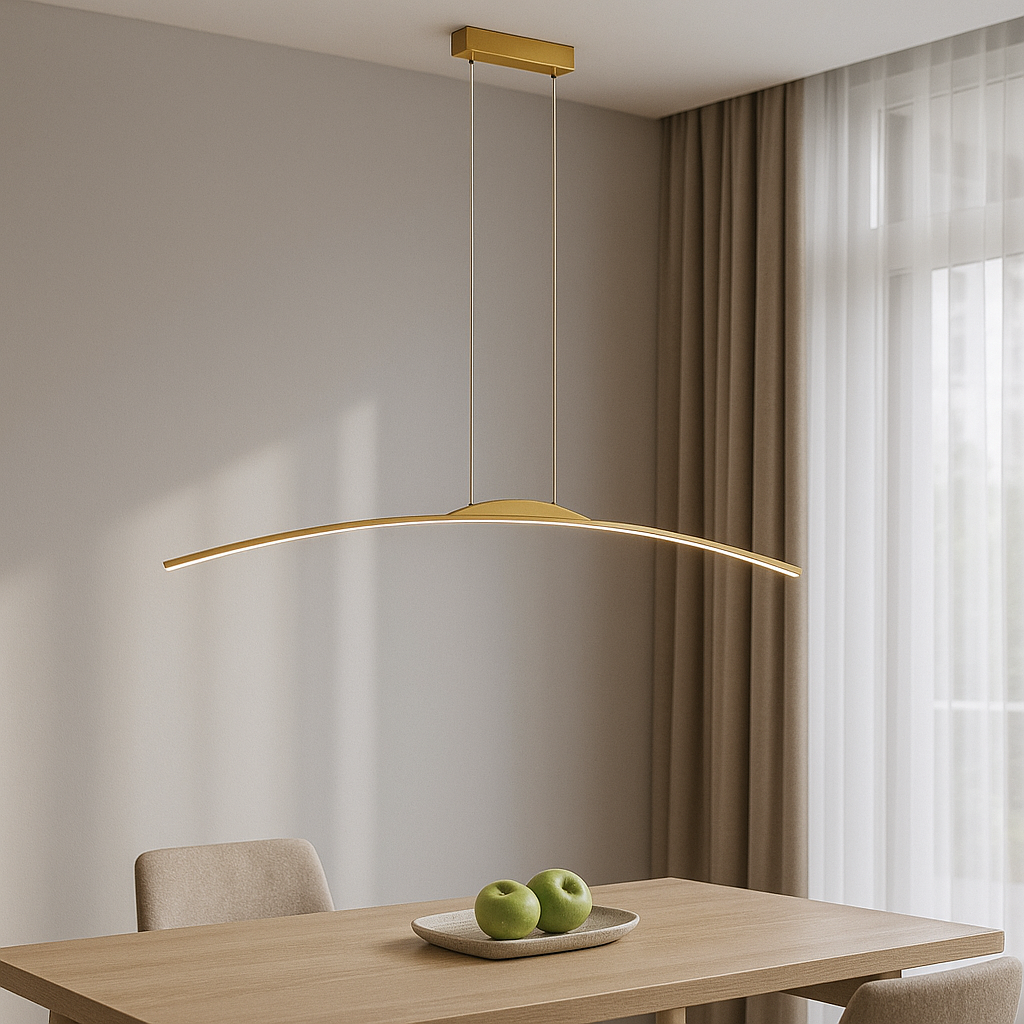 Підвісні люстри золоті L-80 / 120 / 150 cm Led 4000K Gold Arc 251080-100006221