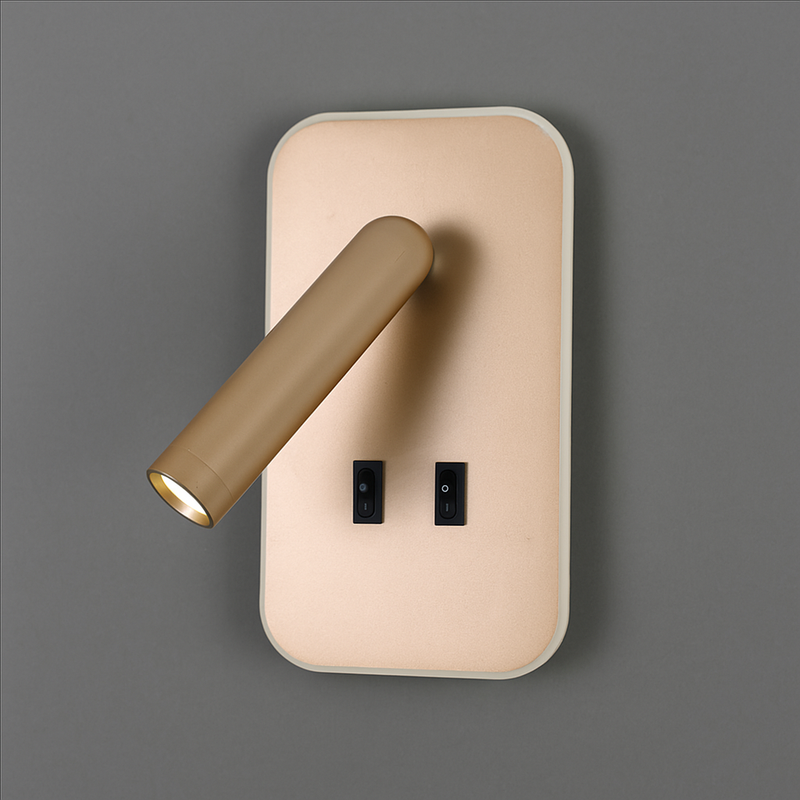 Настінний світильник золотий H-18.5 cm Led 8W 4000K Gold Rectangle 251036-100006482