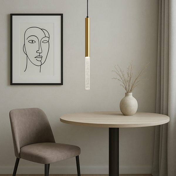 ПІдвісний світильник золотий латунь Led 3W 4000K Gold Bubble Tube 250934-100002044