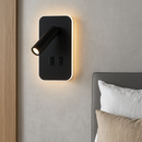 Настінний світильник чорний H-18.5 cm Led 8W 4000K Black Rectangle 251036-100006483