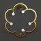 Люстра стельова золота / чорна Квітка L-50 см G9 Black / Gold  Spring Flower 240418-100003184