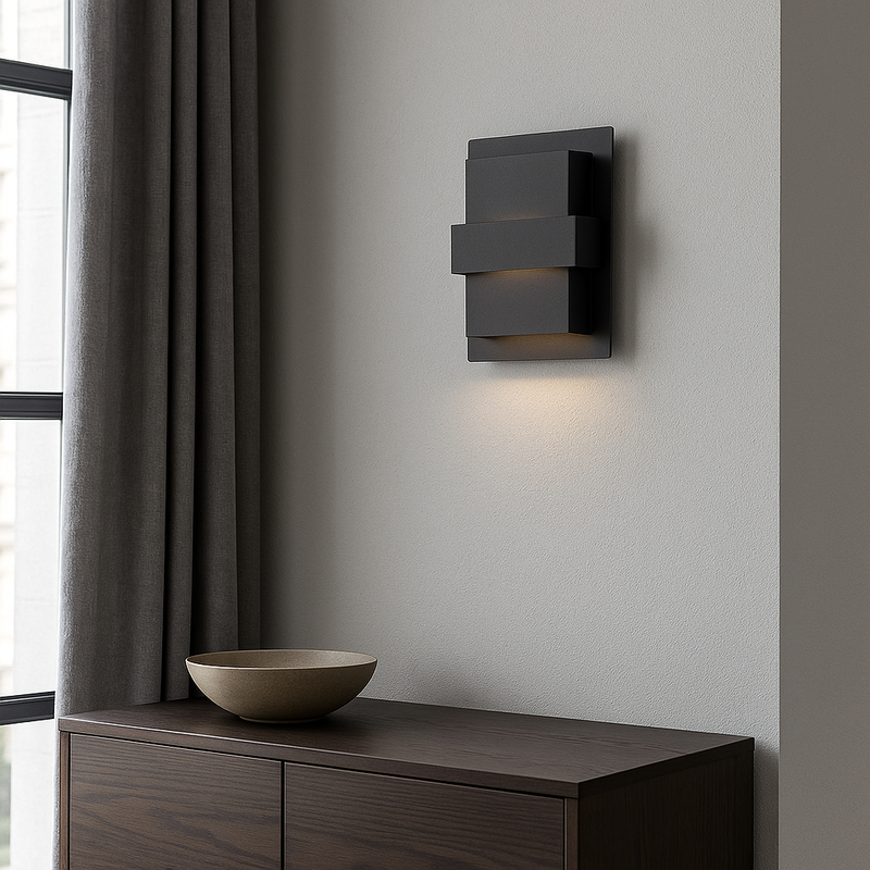 Вуличний світильник чорний IP54 H-24.4 cm Led 7W Black 251036-100006257