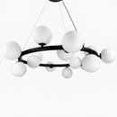 Підвісні люстри D-85 cm G9 Black+White Bollo 260118-100007042