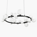 Підвісні люстри D-85 cm / D-120 cm G9 Black+White Bollo 251018-100006486