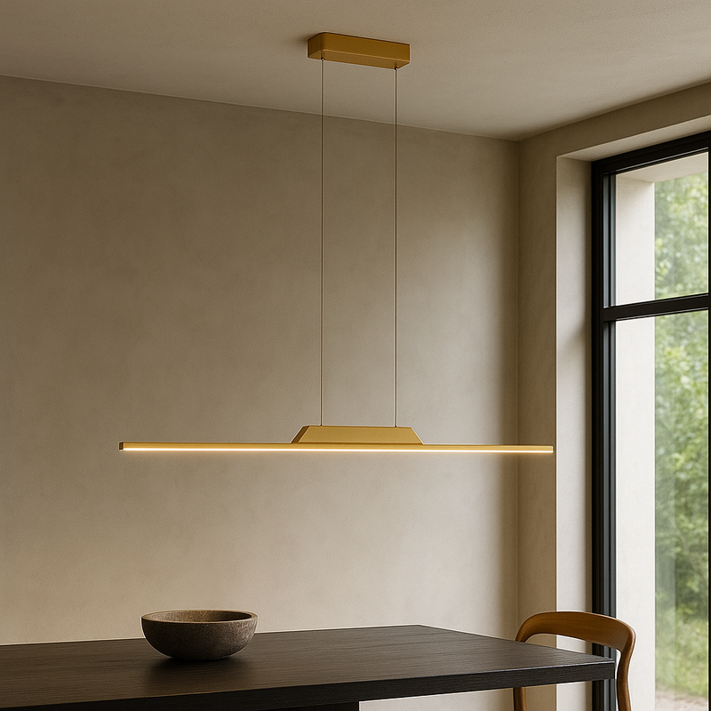 Підвісна люстра золота L-80/100/120/150 cm Led 4000K Gold Line 251080-100006224