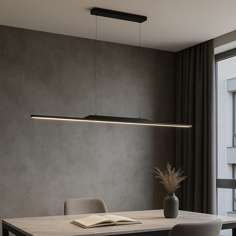 Підвісна люстра чорна L-100/120 cm Led 4000K Black Line 251080-100006225