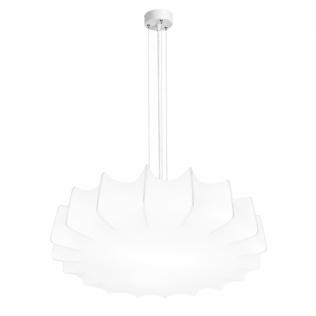 Підвісна люстра біла D-73 cm E27 White Lightness 260944-100008777