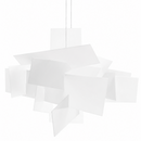 Підвісна люстра біла L-80 cm E27 White Geometry 260944-100008779