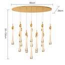 Каскадні люстри золоті L-60 cm / L-80 cm Led Gold Drop 260758-100008323