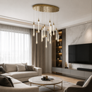 Каскадні люстри золоті L-60 cm / L-80 cm Led Gold Drop 260758-100008323