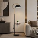 Торшер зі столиком + бездротова зарядка USB H-165 max cm E27 Black+Gold Elina 260758-100008324
