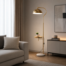 Торшер зі столиком + бездротова зарядка USB H-165 max cm E27 Gold Elina 260758-100008325