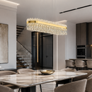 Підвісна люстра золота L-100 cm Led 80W Gold Crystal 260817-100008513
