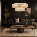 Підвісна люстра золота D-80+50 cm Led 95W Gold Braid 260817-100008518