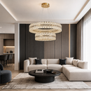 Підвісна люстра золота D-80+50 cm Led 95W Gold Braid 260817-100008518