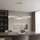 Видовжена люстра золота L-121 cm Led 40W 4500К Gold Aurora 260735-100008338
