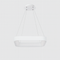 Підвісна люстра біла світлодіодна L-60 см Led 80W White Strict squares 250962-100002065