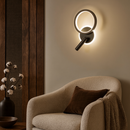 Настінний світильник чорний зі спотом та кільцем Led 14W 4000K Black Circle 250918-100002069