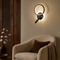 Настінний світильник чорний зі спотом та кільцем Led 14W 4000K Black Circle 250918-100002069
