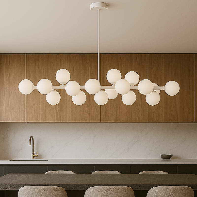 Підвісна люстра біла L-91 cm G9x16 Pure white 251035-100006488