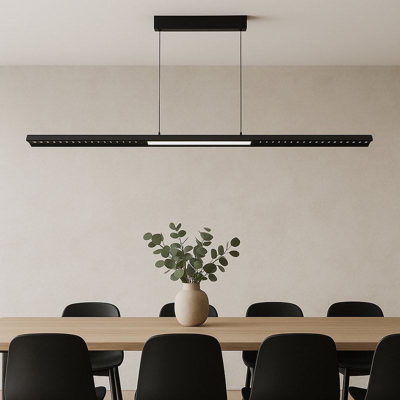 Підвісна люстра чорна L-120 cm Led 24W 4000K Black Triangle 250918-100002075