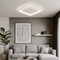 Ультратонка стельова біла квадратна люстра з пультом керування L-40 cm Led 70W White Square 250864-100005733