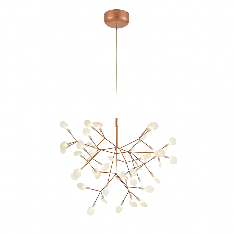 Підвісні люстри золоті з лепестками W-72 cm / W-98 cm Led 4000K Gold Petals 251180-100006489