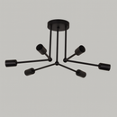 Стельова люстра чорна D-60 cm H-25 cm E27*6 Black Spider 250962-100002080