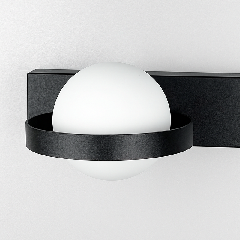 Настінний світильник чорний зі спотом L-40 cm G9+Led Black Merry me 251118-100006491