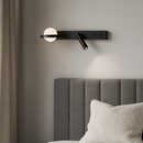 Настінний світильник чорний зі спотом L-40 cm G9+Led Black Merry me 251118-100006491