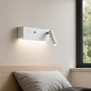 Настінний світильник білий зі спотом та USB-A L-30 cm Led 8W 4000K White Merry me 251118-100006493