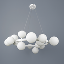 Підвісна люстра біла D-75 cm G9*15 White Bubbles 251118-100006498