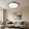 Стельовий світильник круглий чорний D-50 cm Led 38W 3000K 4500K 6000K Black orbit Ceiling 240358-100003142