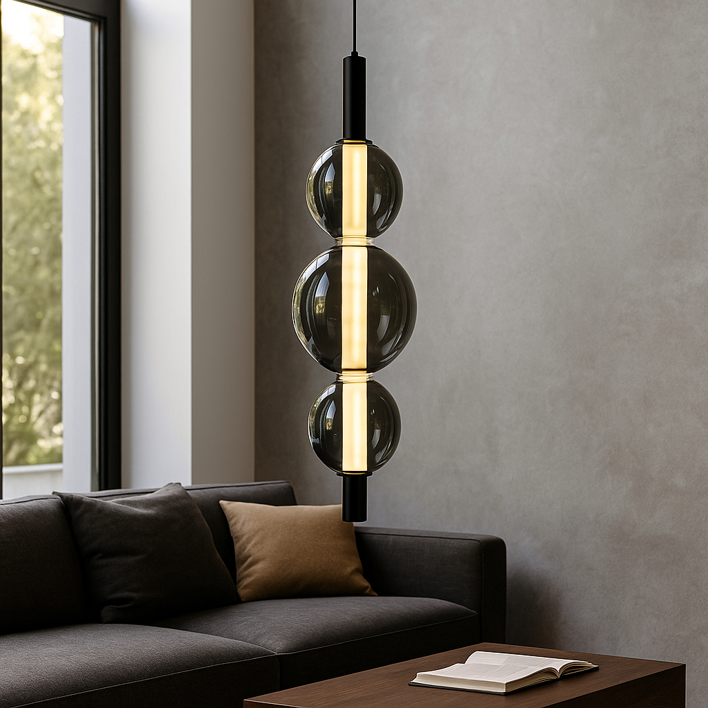 Підвісний світильник графітовий H-65 cm Led 16W 4000K Graphit Bubbles 251118-100006500