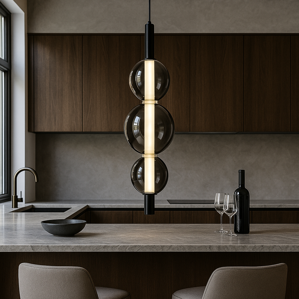 Підвісний світильник графітовий H-65 cm Led 16W 4000K Graphit Bubbles 251118-100006500