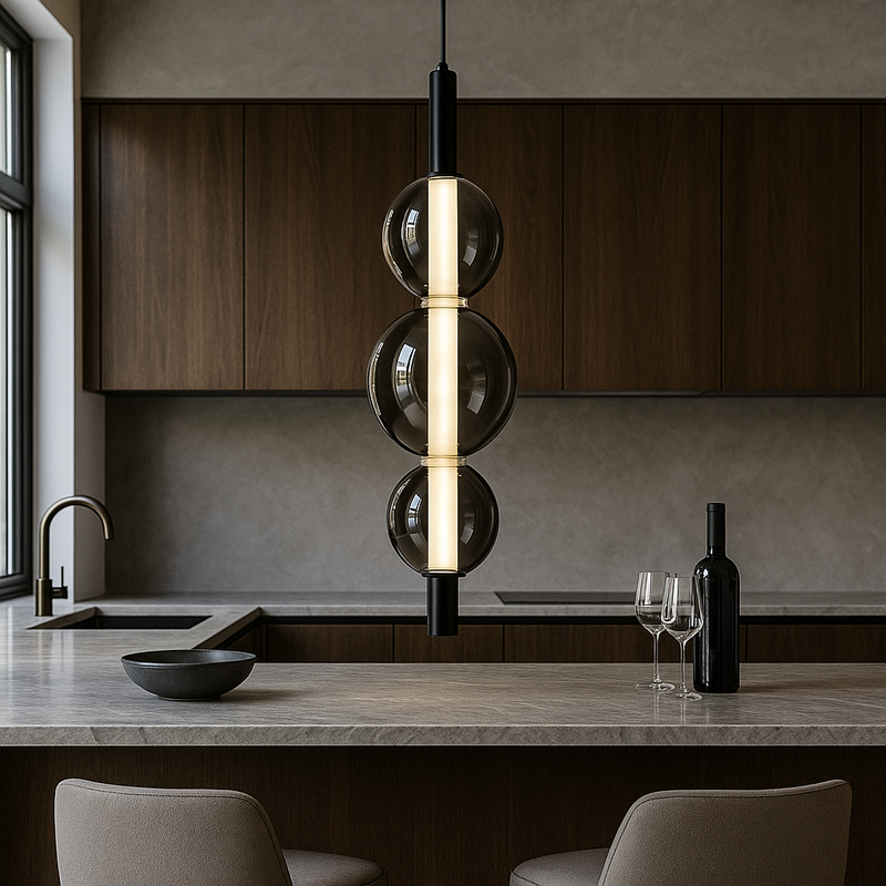 Підвісний світильник графітовий H-65 cm Led 16W 4000K Graphit Bubbles 251118-100006500