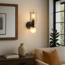 Настінний світильник H-36 cm G9 E27 Black+Gold+White Edie 251118-100006502