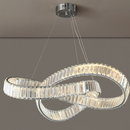 Підвісний світильник D-60 cm Led 64W 3000K 4000K 6000K Chrome Diamond Crystal 251222-100006810