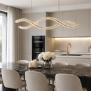 Люстра золота хвиляста L-145 cm Led 136W Gold Wave Crystal 260817-100008530