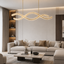 Люстра золота хвиляста L-145 cm Led 136W Gold Wave Crystal 260817-100008530