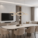 Люстра срібна хвиляста L-145 cm Led 136W Chrome Wave Crystal 260817-100008531