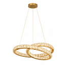 Люстра золота хвиляста D-80 cm Led 99W Gold Crystal 260817-100008533