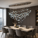 Люстра з метеликами L-150 cm Led 80W Chrome Butterflies 260817-100008535