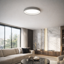 Стельова люстра біла D-49 cm Led 72W 3000K-6500K White Gofre 260248-100007396