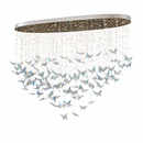 Люстра з метеликами L-150 cm Led 80W Chrome Butterflies 260817-100008535