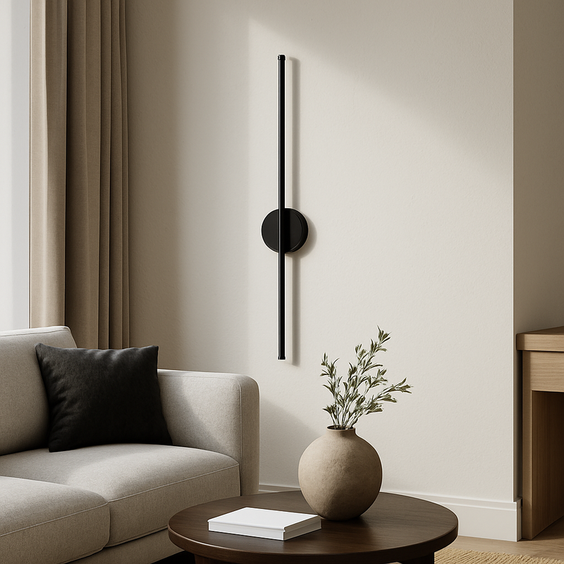 Лінійні бра чорні L-60 cm / L-90 cm Led 4000K Black Pipe line center 251118-100006507